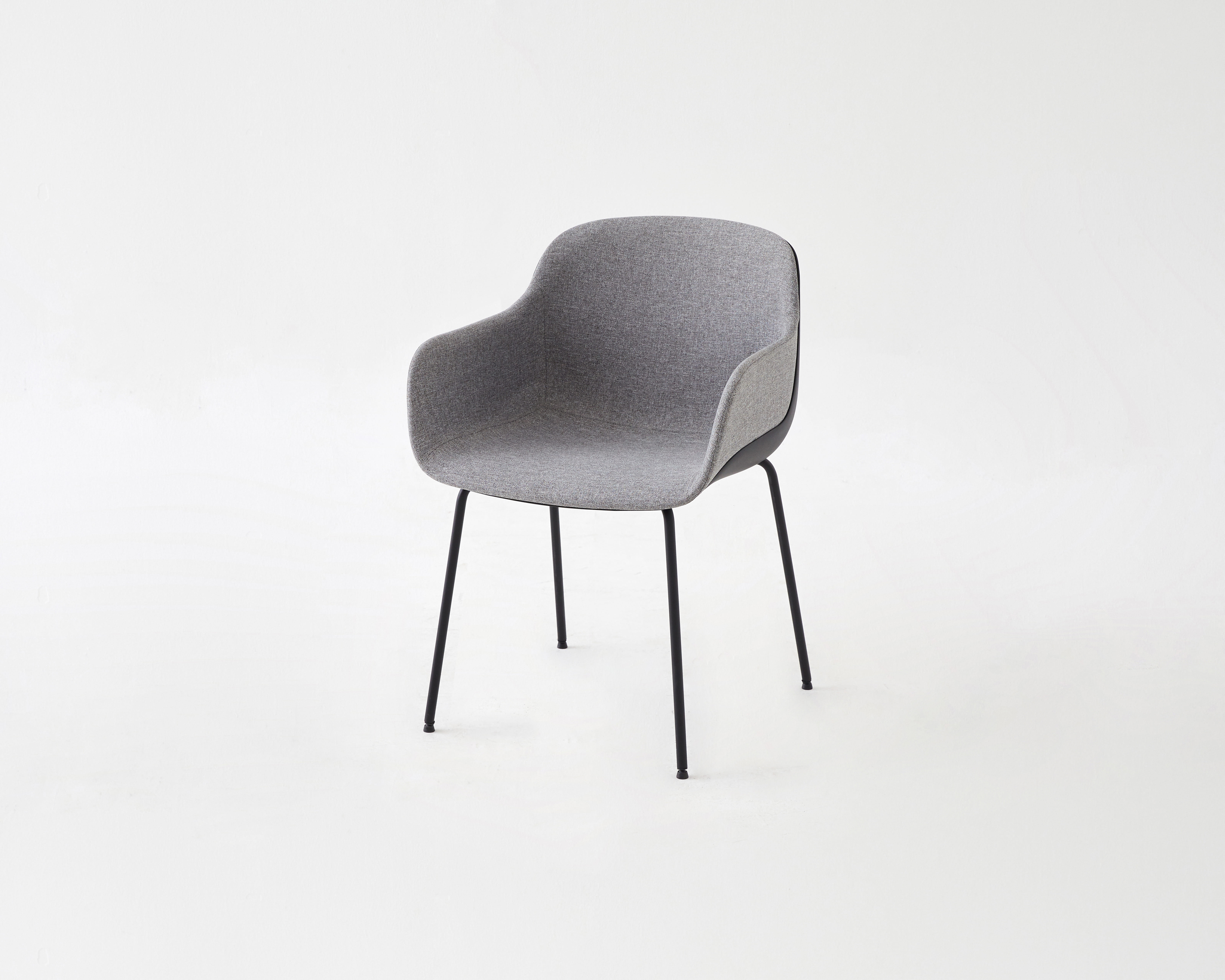 shell lounge chair -Black
